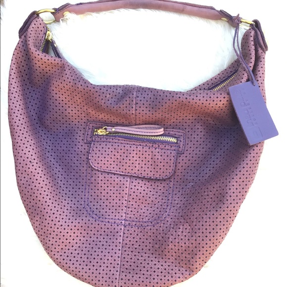 Linea Pelle Handbags - [SOLD] Linea Pelle Dylan Perforated Leather Hobo